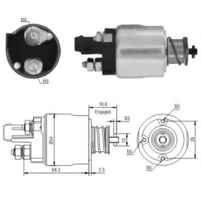 Solenoid, electromotor
