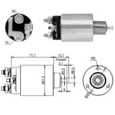 Solenoid, electromotor