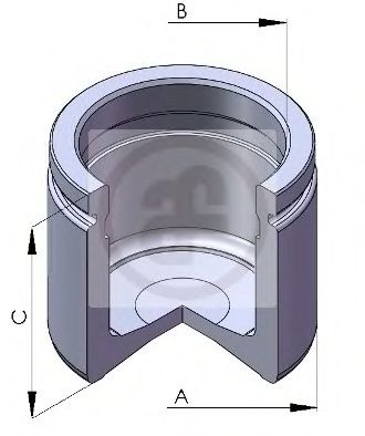 Piston, etrier frana