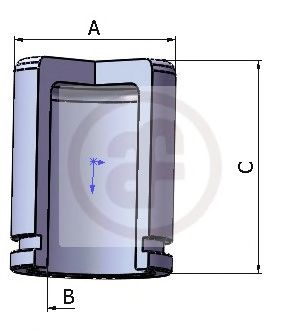 Piston, etrier frana