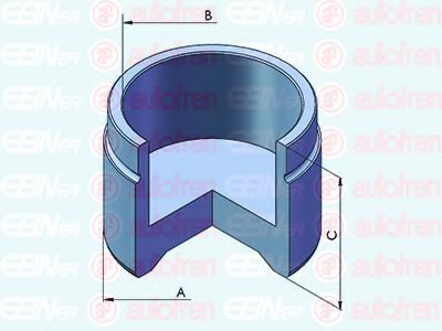Piston, etrier frana