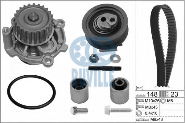 Set pompa apa + curea dintata