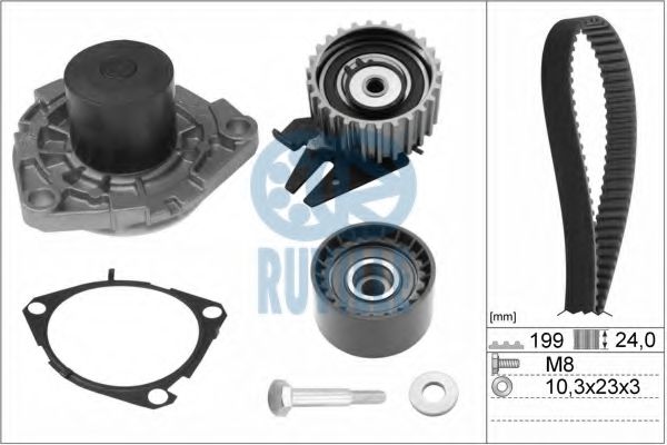 Set pompa apa + curea dintata