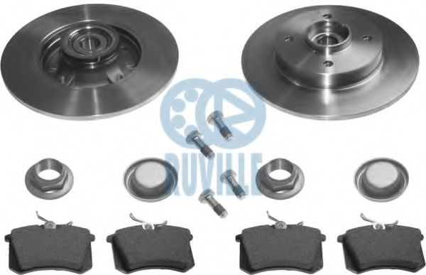 Set frana, frana disc