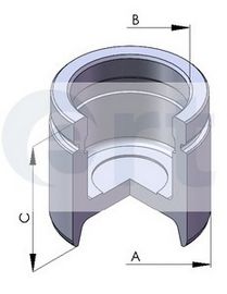 Piston, etrier frana