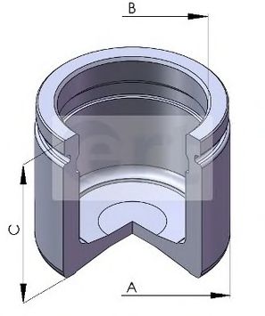 Piston, etrier frana