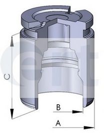 Piston, etrier frana