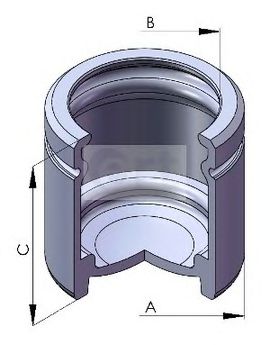 Piston, etrier frana