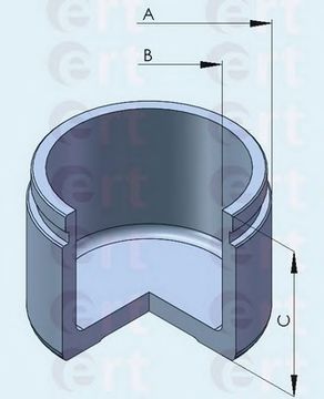 Piston, etrier frana