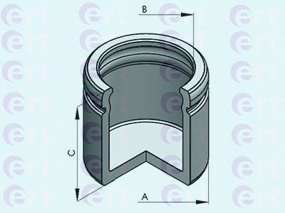 Piston, etrier frana