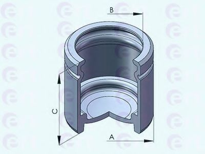 Piston, etrier frana