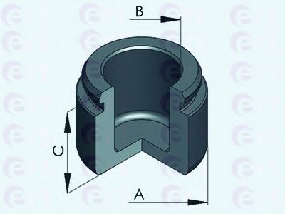 Piston, etrier frana