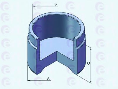 Piston, etrier frana