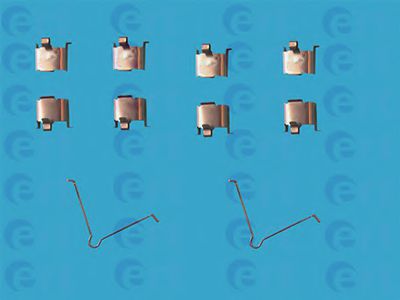 Set accesorii, placute frana