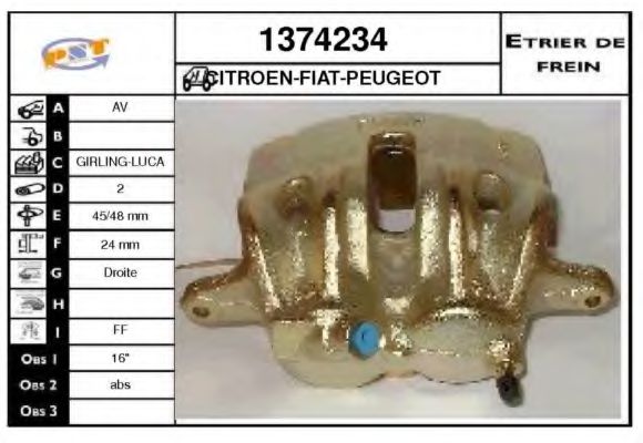 Etrier frana