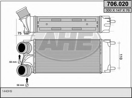 Intercooler, compresor