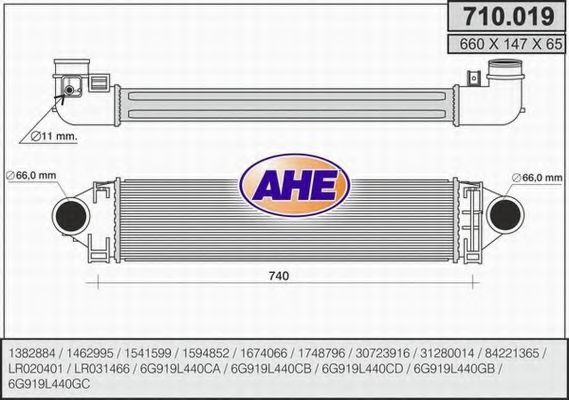 Intercooler, compresor