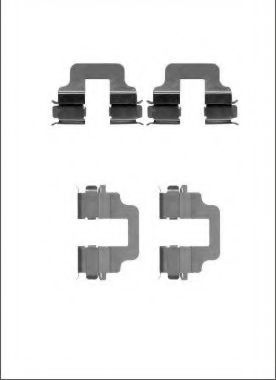 Set accesorii, placute frana