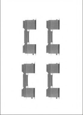 Set accesorii, placute frana