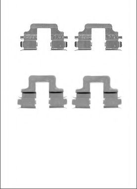 Set accesorii, placute frana