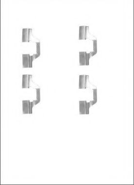 Set accesorii, placute frana