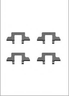 Set accesorii, placute frana