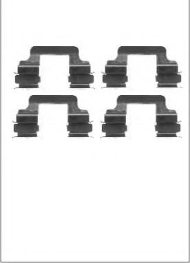 Set accesorii, placute frana