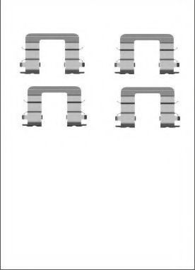 Set accesorii, placute frana