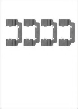 Set accesorii, placute frana