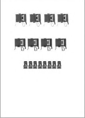 Set accesorii, placute frana