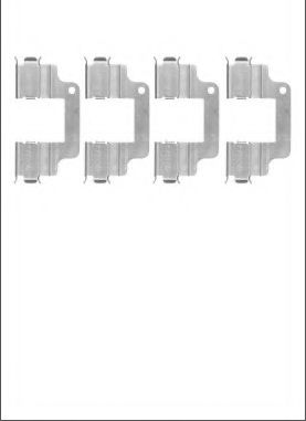 Set accesorii, placute frana