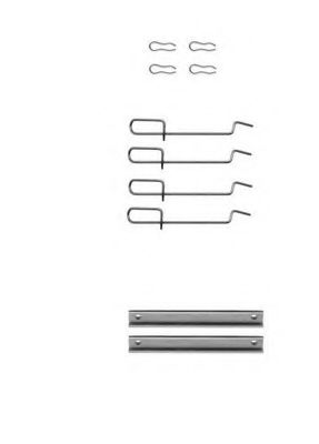 Set accesorii, placute frana