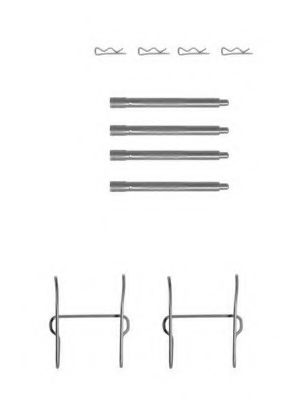 Set accesorii, placute frana
