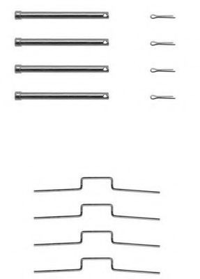 Set accesorii, placute frana