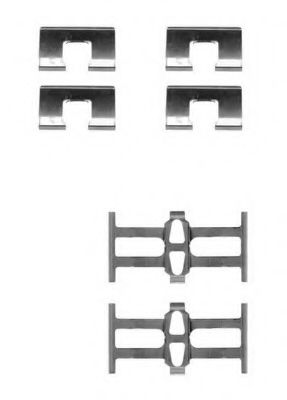 Set accesorii, placute frana