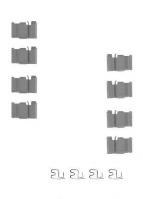 Set accesorii, placute frana