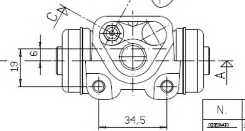 Cilindru receptor frana