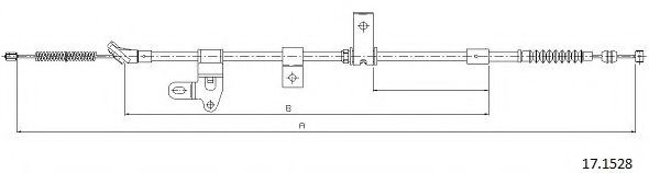 Cablu, frana de parcare