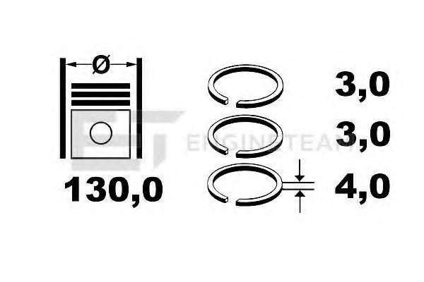 Set segmenti piston