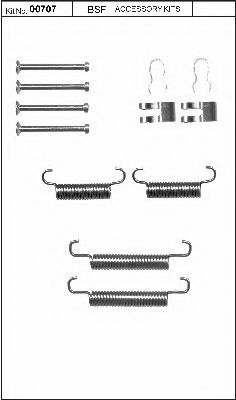 set accesorii, saboti frana parcare