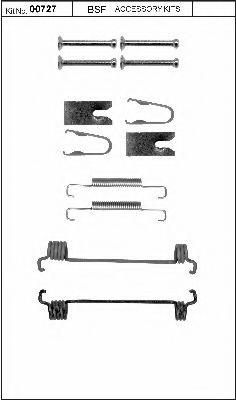 set accesorii, saboti frana parcare