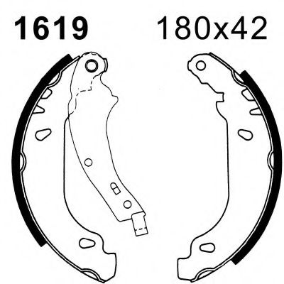 Set frana, frana tambur