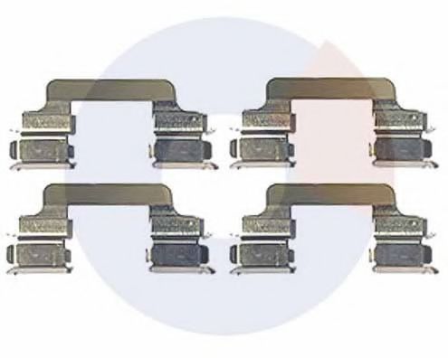 Set accesorii, placute frana