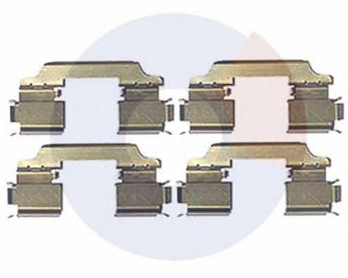 Set accesorii, placute frana