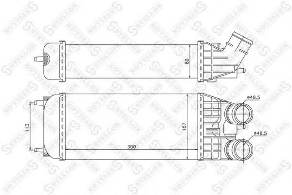 Intercooler, compresor