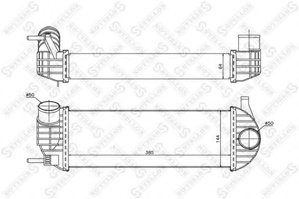 Intercooler, compresor