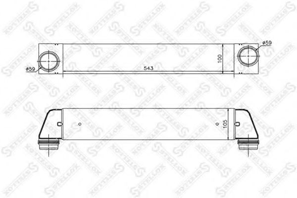 Intercooler, compresor