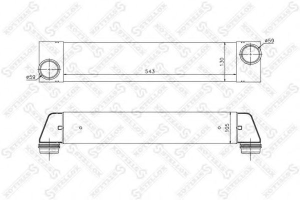 Intercooler, compresor