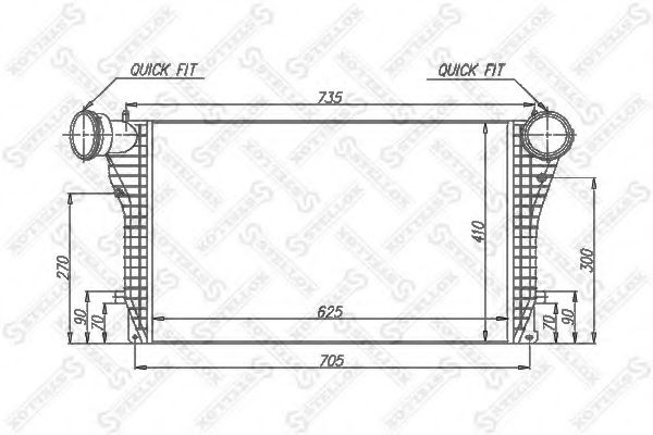 Intercooler, compresor