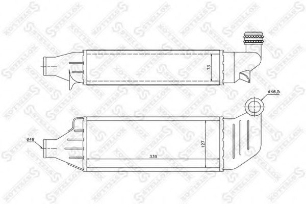 Intercooler, compresor